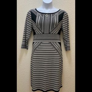 Tribal Brand Black and White Dress size L